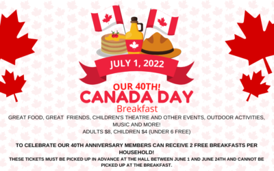 The Canada Day Breakfast is Back!!